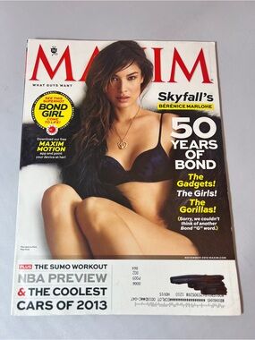 MAXIM Magazine Featuring Berenice Marlohe - November 2012 - Issue 178